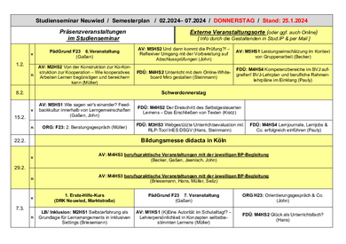 Veranstaltungen