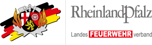 Grafik: Logo und Schriftzug Landesfeuerwehrverband Rheinland-Pfalz
