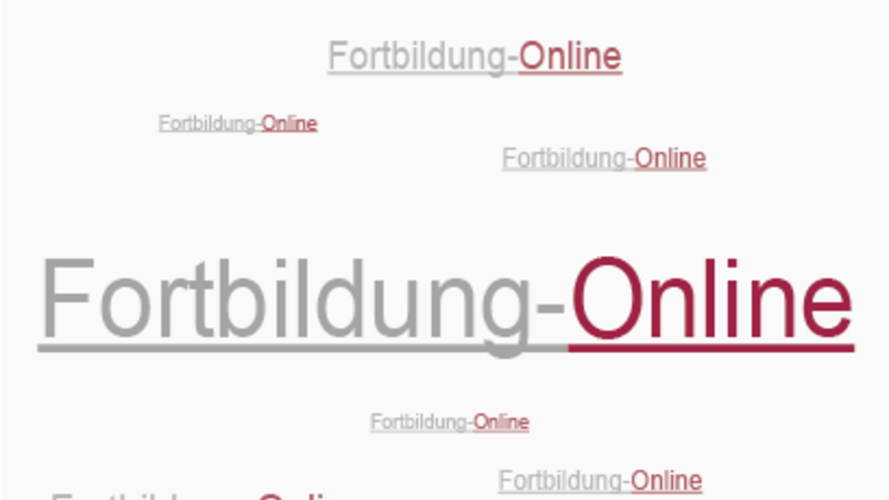 Symbolbild: Wortwolke Fortbildung-Online