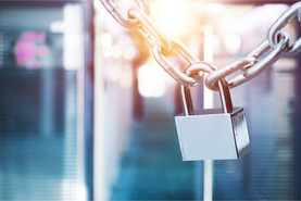 Abgeschlossenes Schloss