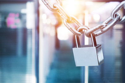 Abgeschlossenes Schloss