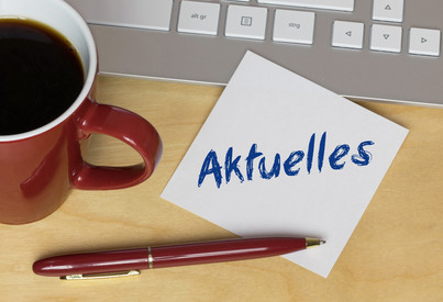 Kaffeetaste, Stift und Zettel