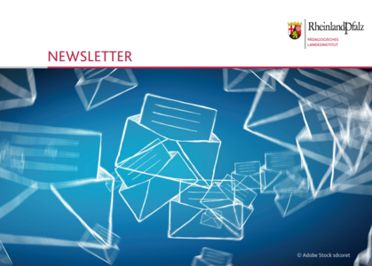 Postkarte Newsletter des PL mit Briefillustration
