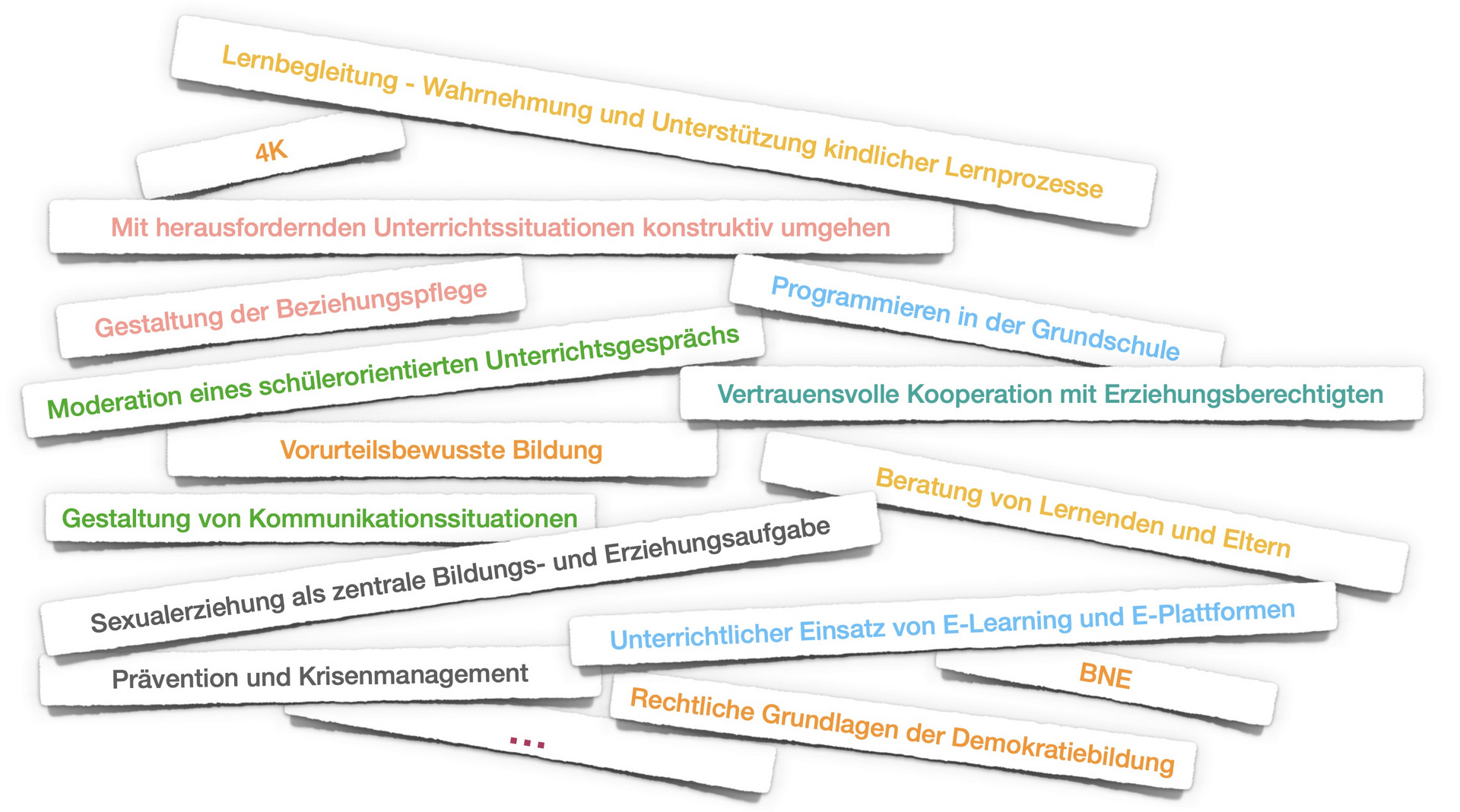 Bild mit bunten Titelkarten der BS-Veranstaltungen