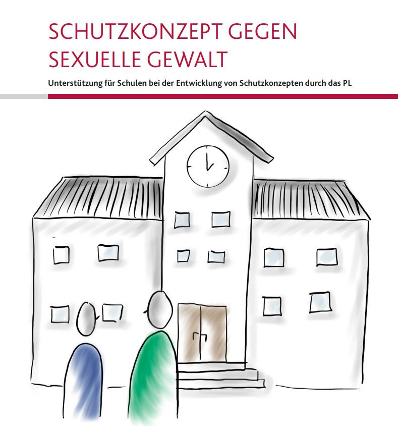 Deckblatt der Broschüre Schutzkonzept gegen sexuelle Gewalt des PL RLP