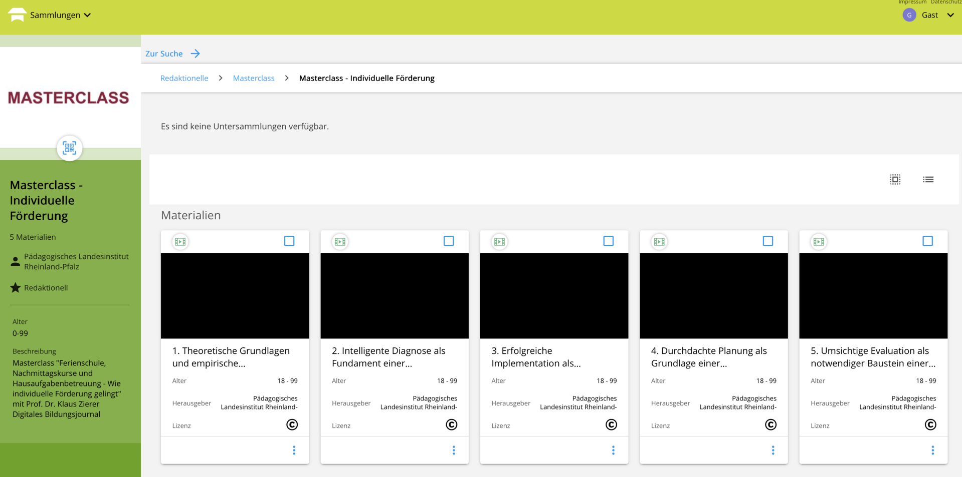 eine Bildschirmaufnahme der Seite, die mit dem Link verbunden ist.