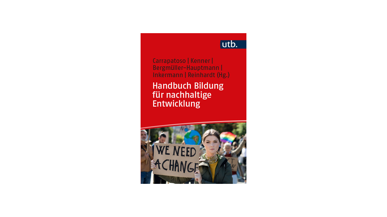 Illustration: Titelseite des utb-Handbuchs Bildung für nachhaltige Entwicklung 2026