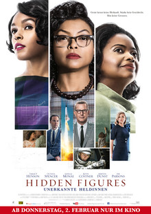 Filmplakat " Hidden Figures - Unerkannte Heldinnen"