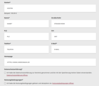 Illustration: Screenshot der Maske 'Angebot eintragen'