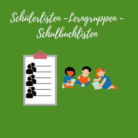 Schülerlisten - Lerngruppen - Schulbuchlisten