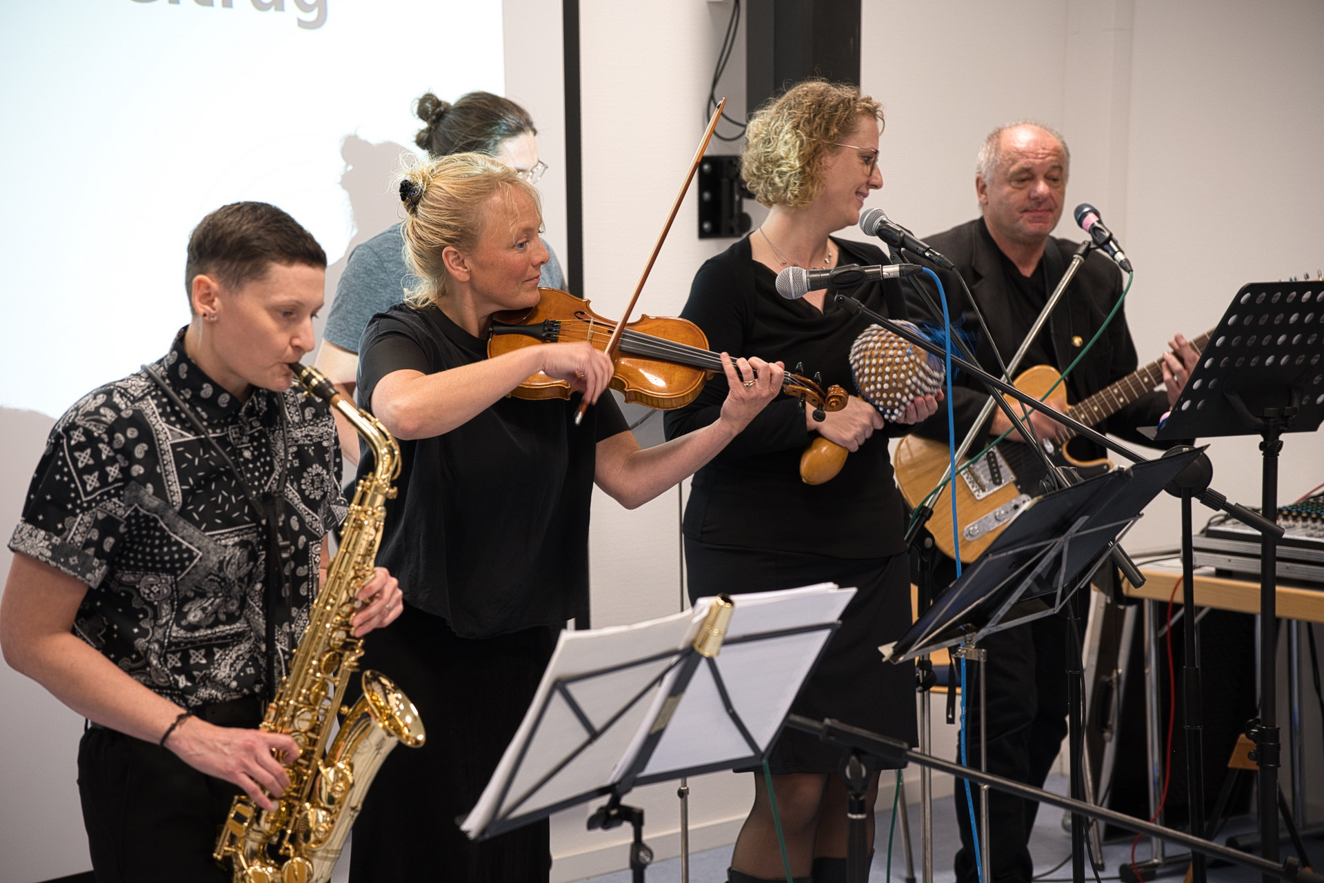 Seminarband bei ihrem Auftritt