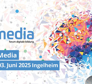 Logo der iMedia 20205 am 3. Juni, illustriert mit kaleidoskopartig verfremdeter Silhouette eines Kopfes
