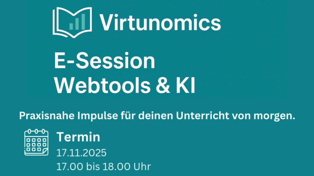 Die Grafik zeigt einen Screenshot aus dem Teaser zur Veranstaltung. Man kann "Virtunomics" und "KI im WPF" lesen.
