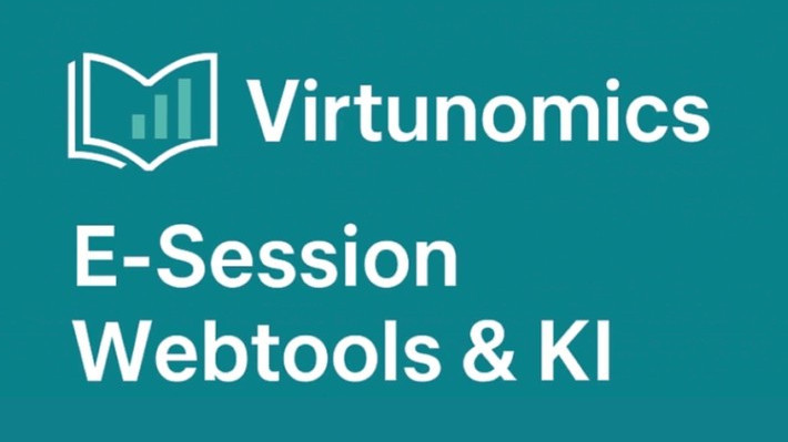 Die Grafik zeigt einen Screenshot aus dem Teaser zur Veranstaltung. Man kann "Virtunomics" und "KI im WPF" lesen.