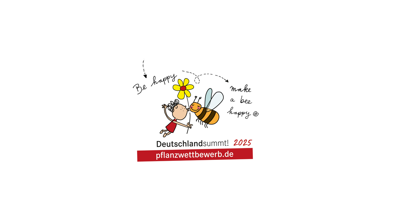 Logo und werblicher Text zu "Deutschland summt!" (Keyvisual)