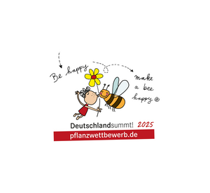 Logo und werblicher Text zu "Deutschland summt!" (Keyvisual)