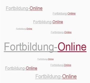 Wortwolke Fortbildung-Online