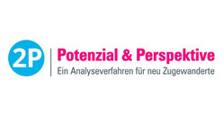Die Grafik zeigt das Logo von "2P | Potenzial und Perspektiven"