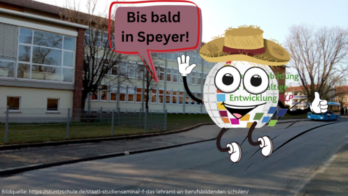 Illustrationsgrafik (Foto des Gebäudes des Studienseminars in Speyer von außen)