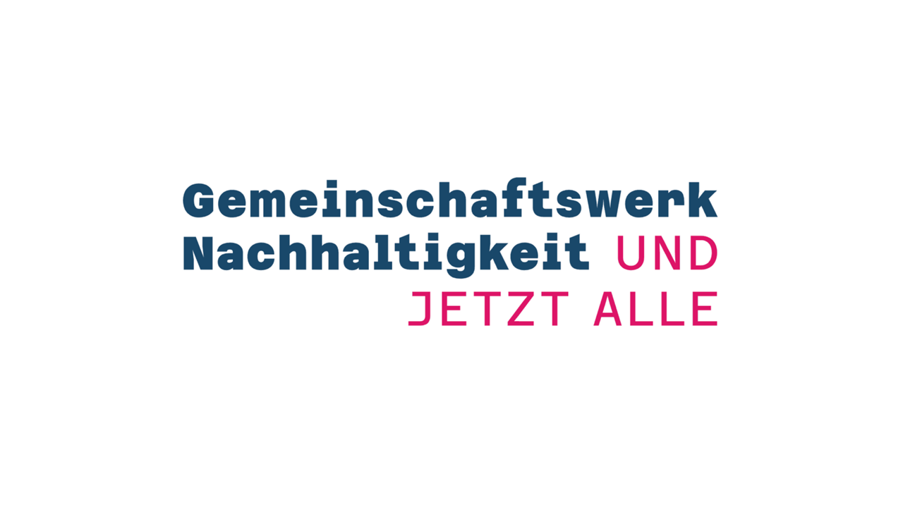 Logo Gemeinschaftswerk Nachhaltigkeit - und jetzt alle