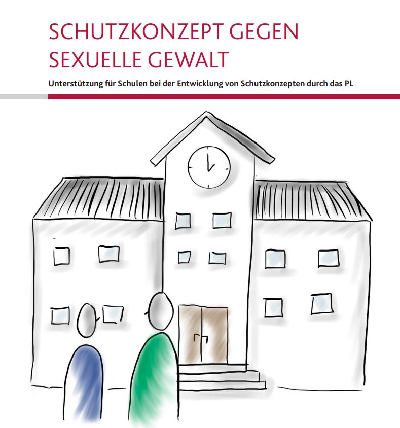 Deckblatt der Broschüre Schutzkonzept gegen sexuelle Gewalt des PL RLP