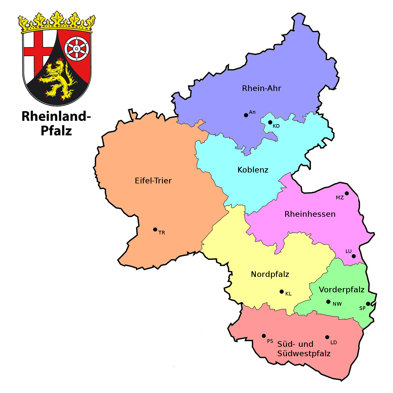 MoG-Regionen in Rheinland-Pfalz