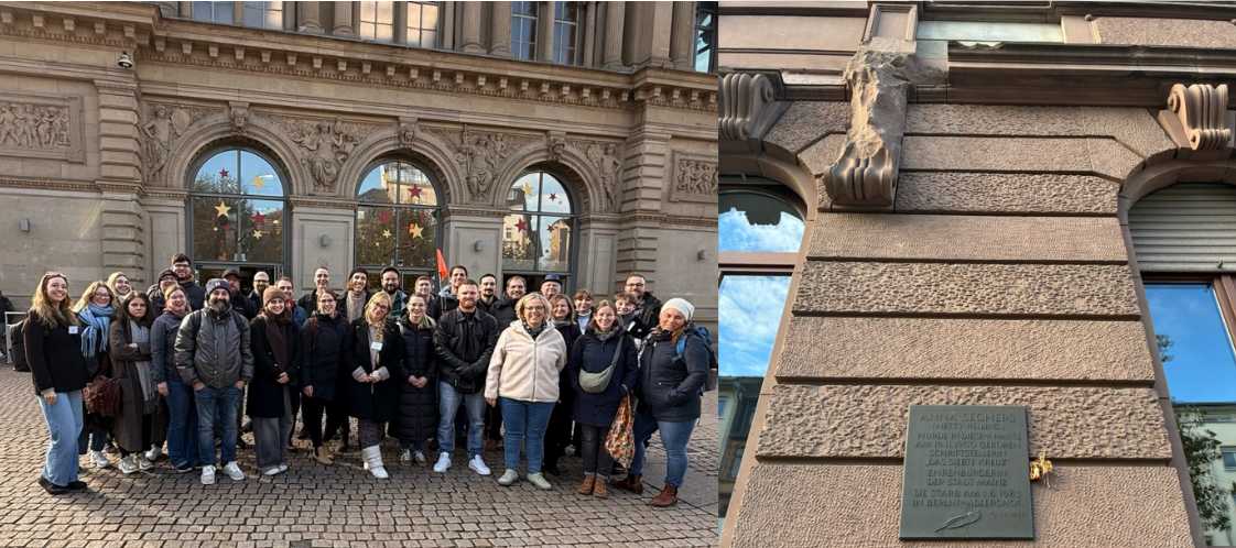 Anwärtergruppe vor Mainzer Gebäude