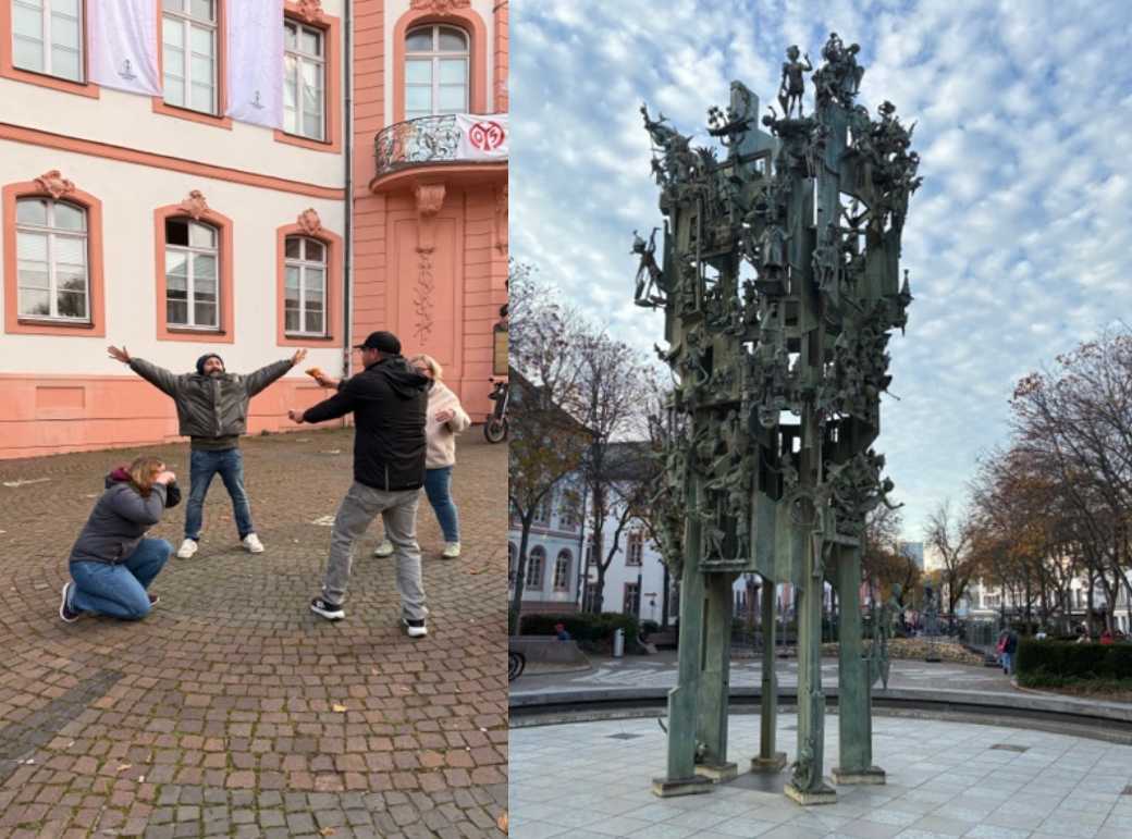 Anwärter und Fastnachtsbrunnen