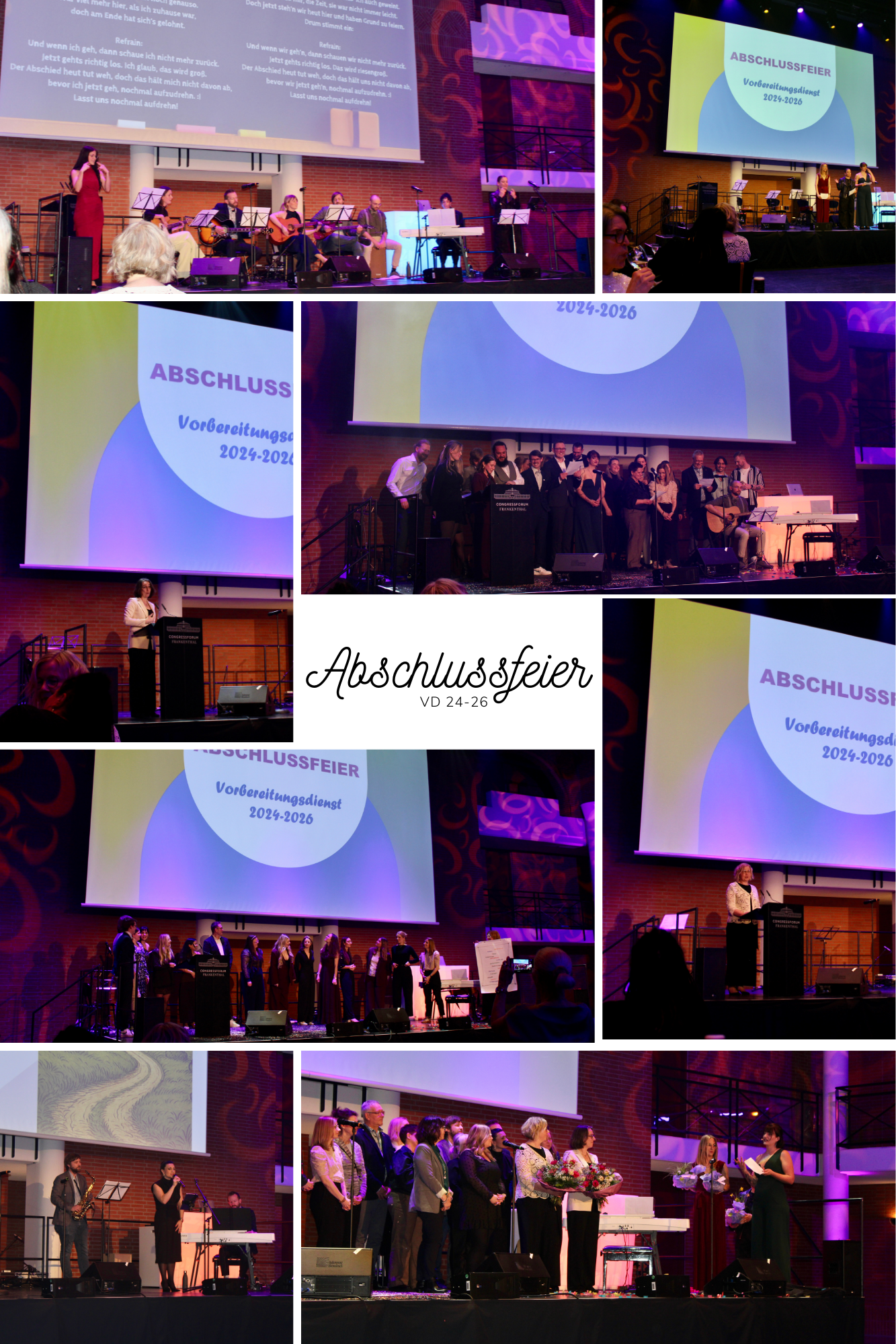 Fotocollage Bildimpressionen Abschlussfeier