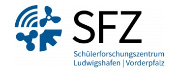 Das Bild zeigt das Logo des Schülerforschungszentrums Ludwigshafen-Vorderpfalz