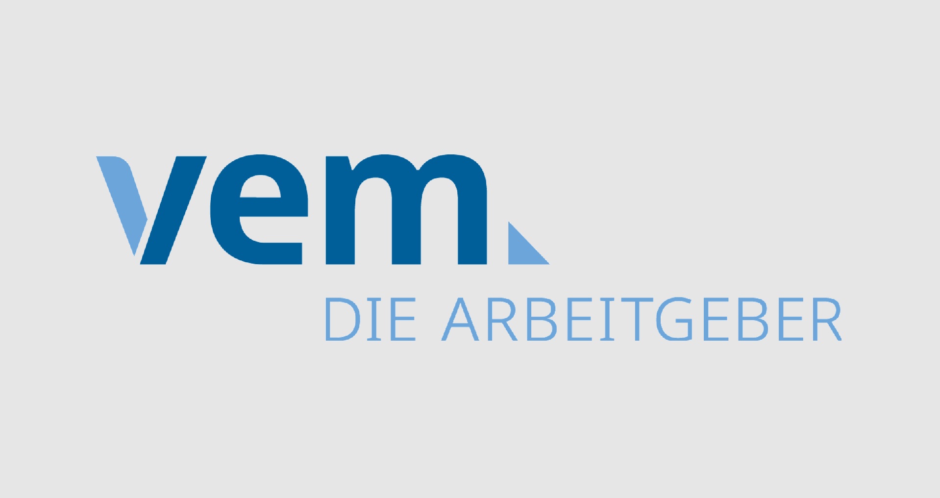 Das Bild zeigt das Logo von "vem.die arbeitgeber e.V."